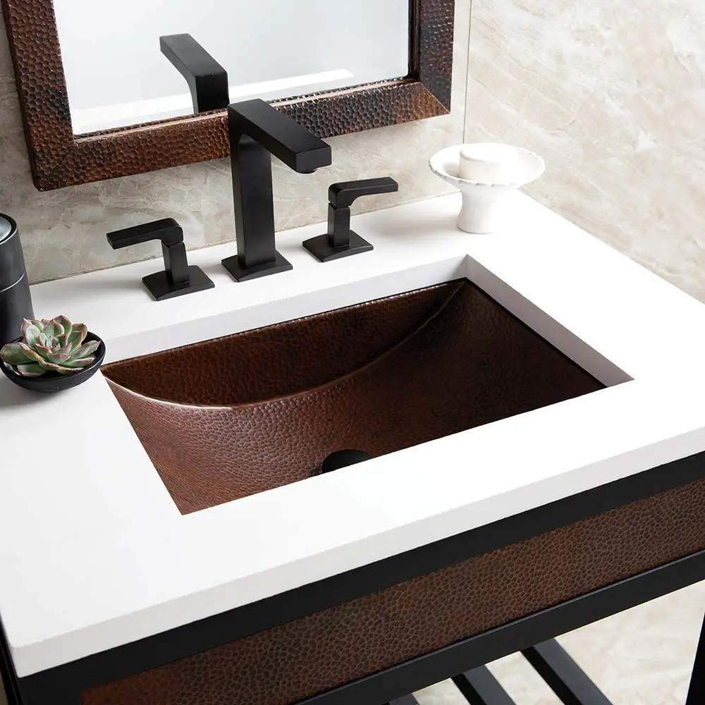 antique copper bathroom sink
