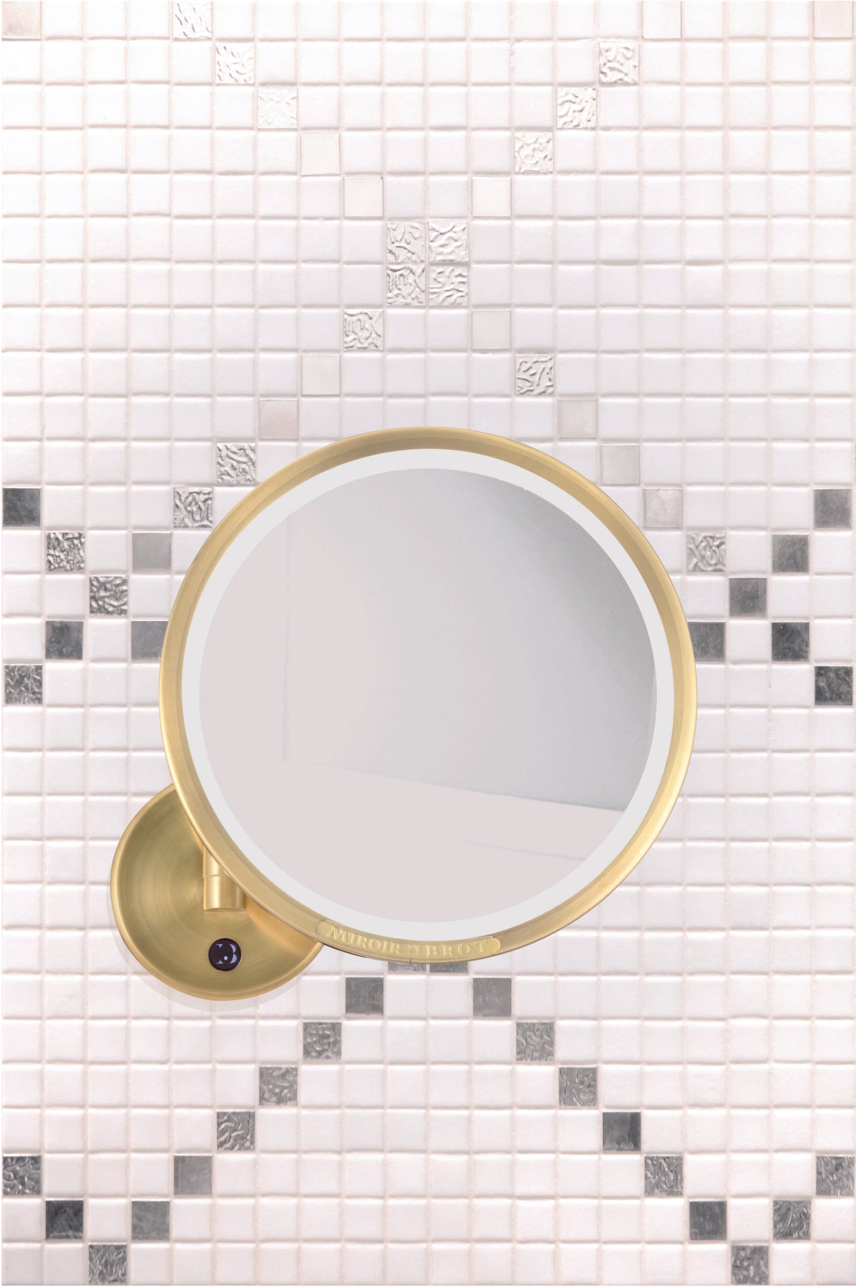 matte soft gold mirror