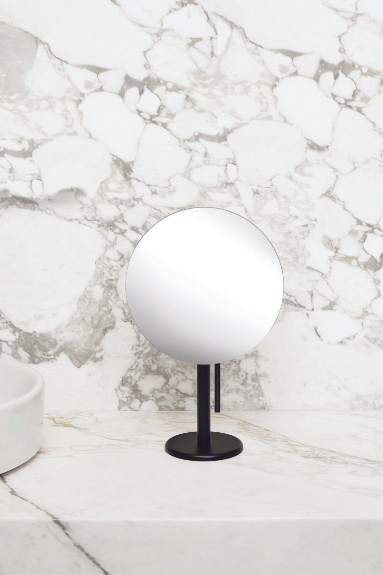 matte black bronze mirror