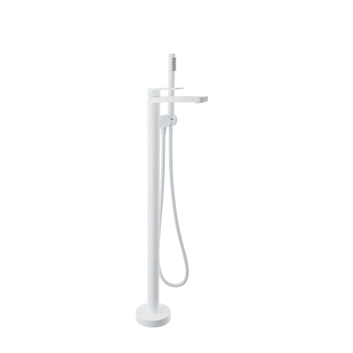 Baril Petite Floor-Mounted Tub Filler with Hand Shower