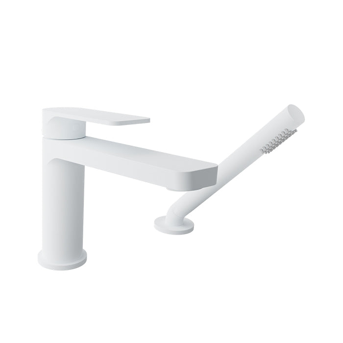 Baril Petite 2-Piece Deck Mount Tub Filler with Hand Shower