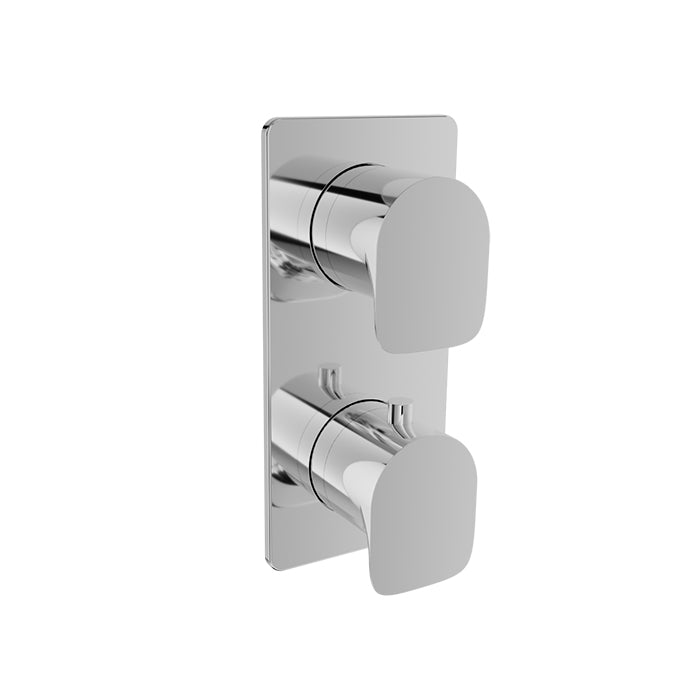 chrome thermostatic shower valve