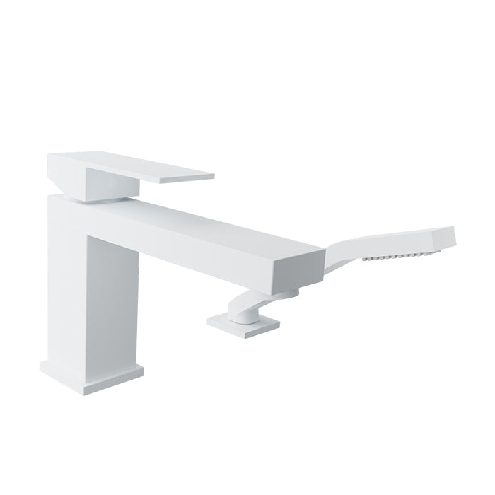 Baril Rec 2-Piece Deck Mount Tub Filler with Hand Shower