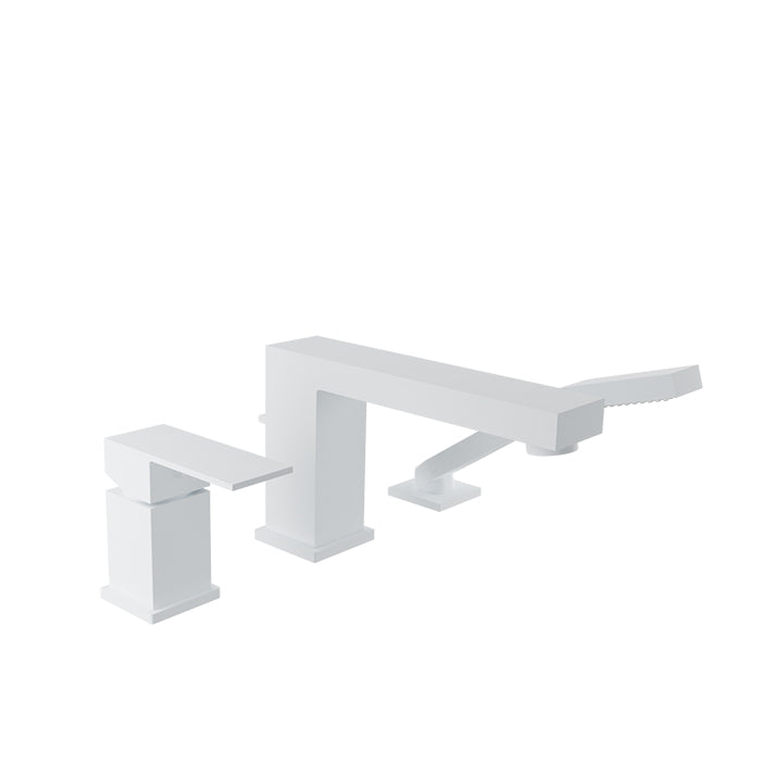 Baril Rec 3-Piece Deck Mount Tub Filler with Hand Shower