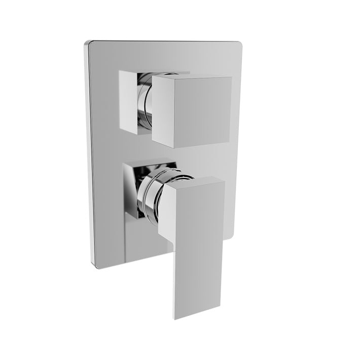 chrome shower valve