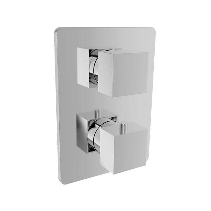 chrome thermostatic shower valve