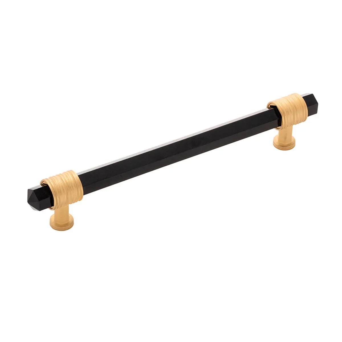 brushed golden brass pull
