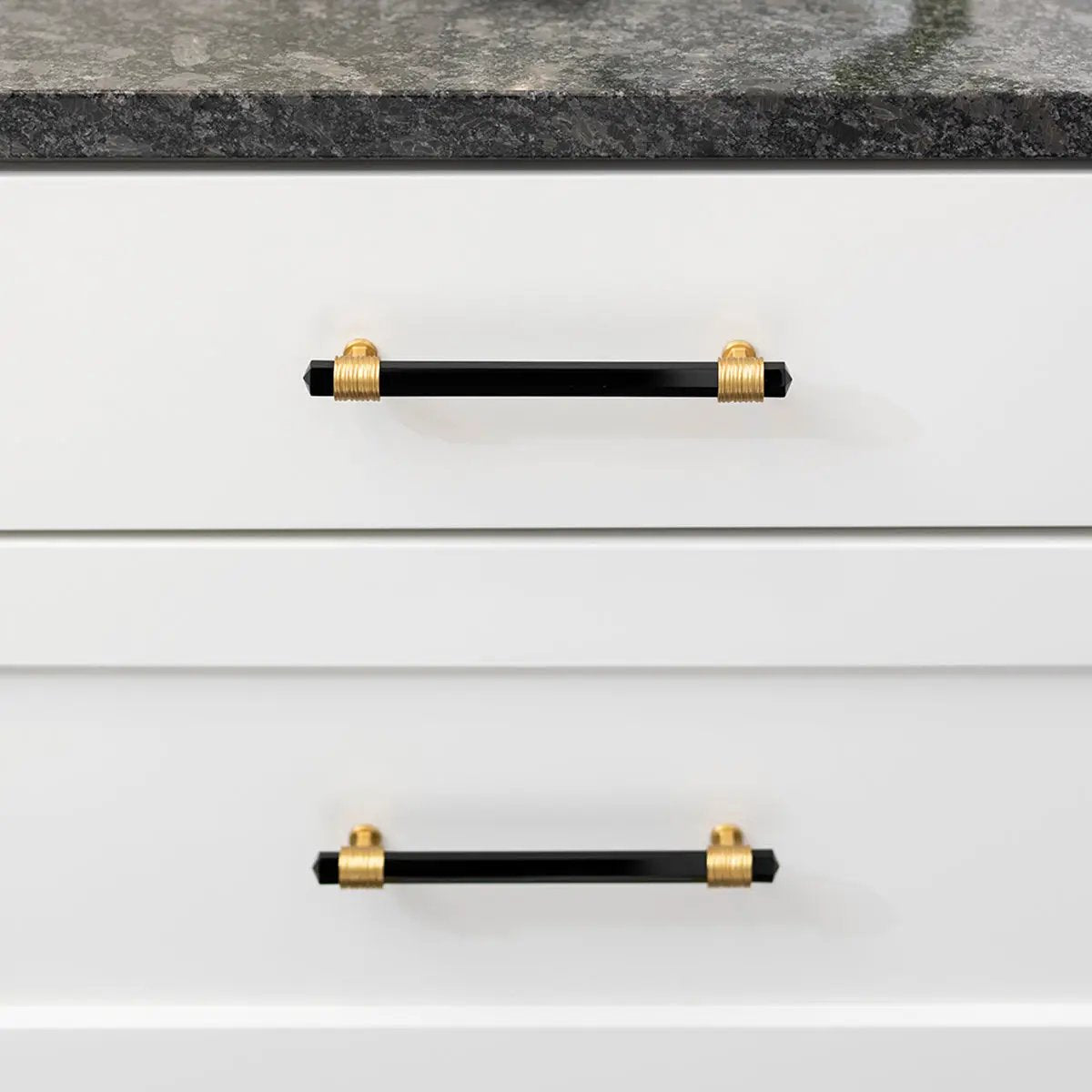 brushed golden brass pull