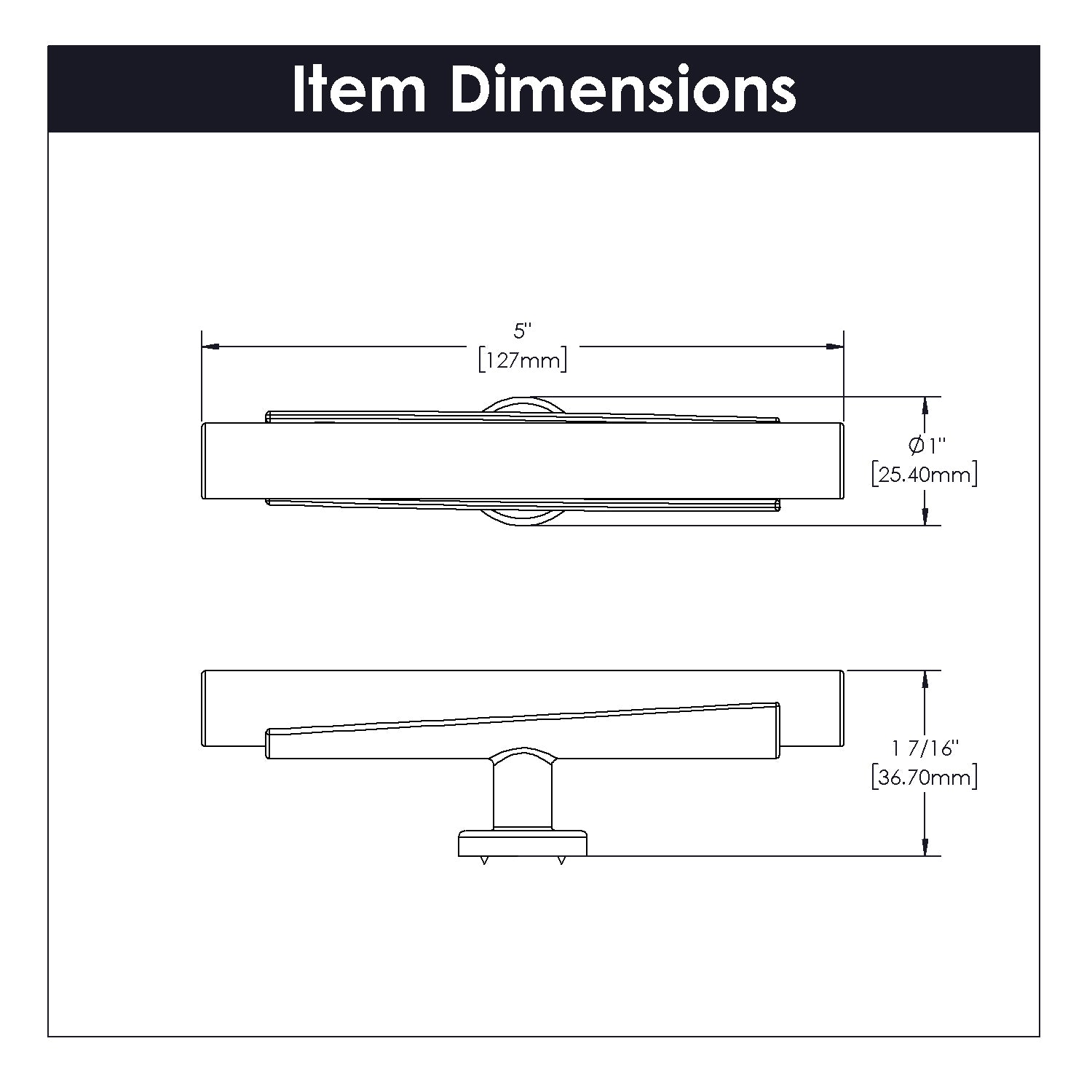 polished nickel knob