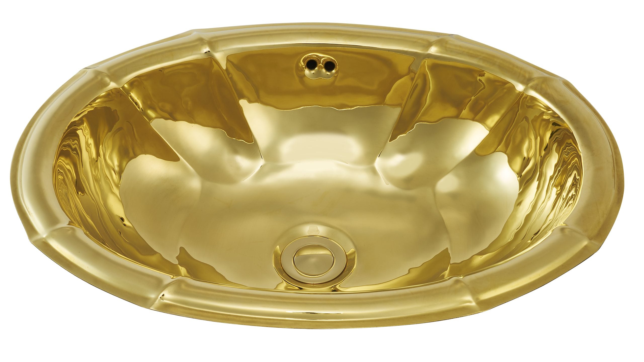 polished brass bathroom sinks