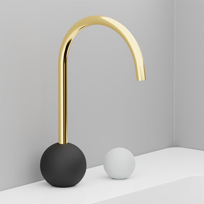 Baril Marie High-Arc Single Handle 2-Piece Vessel Lavatory Faucet - Drain Not Included