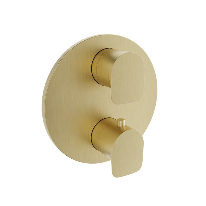 Baril Sens Complete Thermostatic Pressure Balanced Shower Control Valve with 2-Way Diverter - Shared Ports