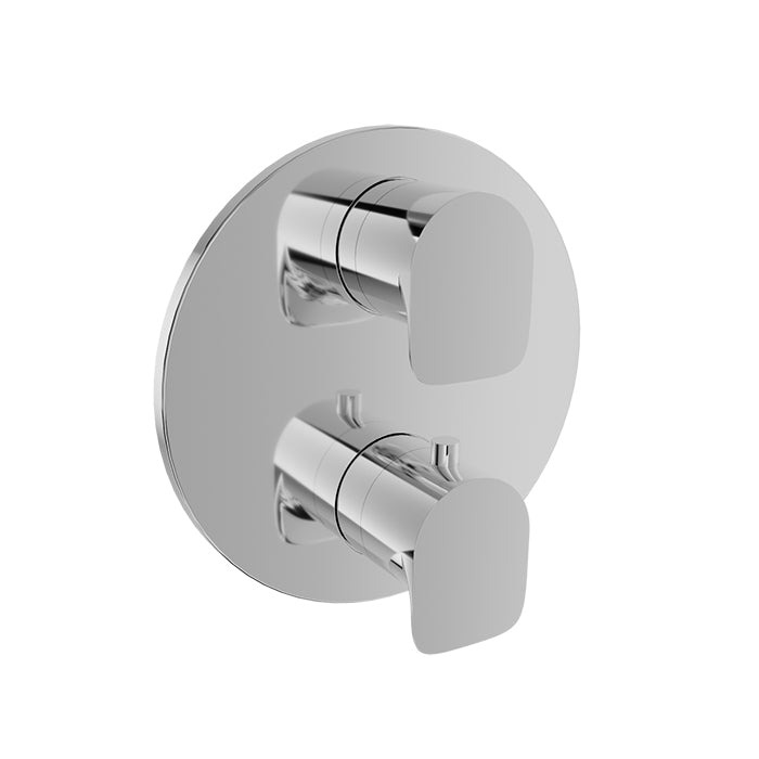 chrome thermostatic shower valve