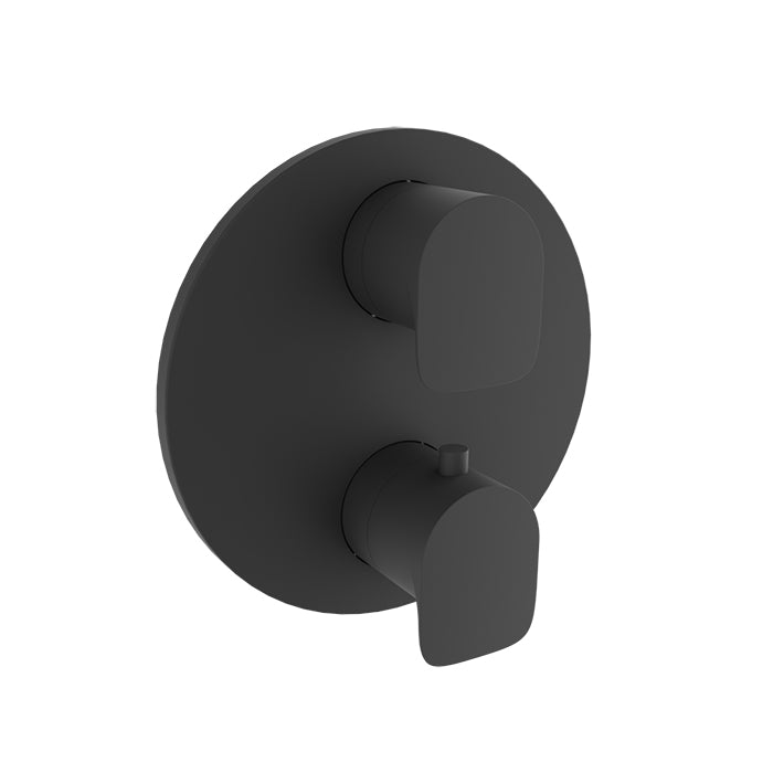 Baril Sens Complete Thermostatic Pressure Balanced Shower Control Valve with 3-Way Diverter - Shared Ports