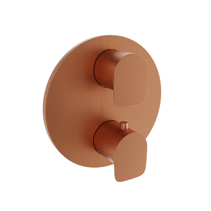 Baril Sens Complete Thermostatic Pressure Balanced Shower Control Valve with 3-Way Diverter - Non-Shared Ports