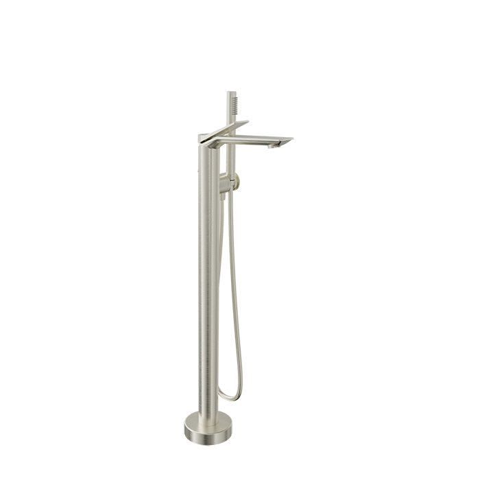 Baril Profile Floor-Mounted Tub Filler with Hand Shower