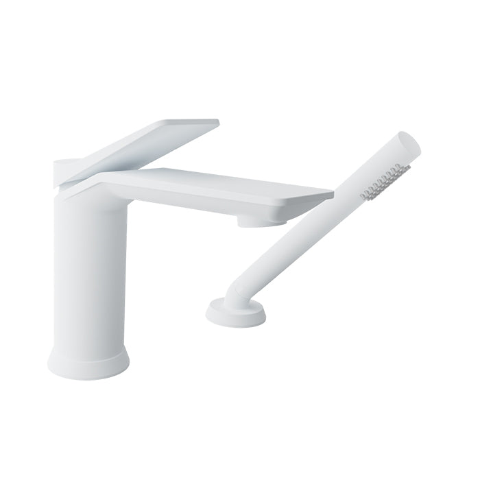 Baril Profile 2-Piece Deck Mount Tub Filler with Hand Shower