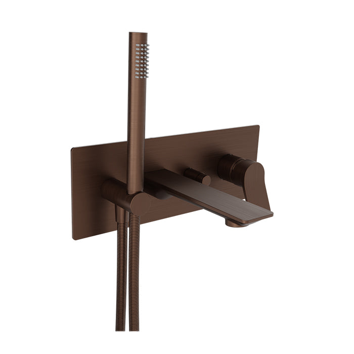 Baril Profile Wall Mounted Tub Faucet with Hand Shower