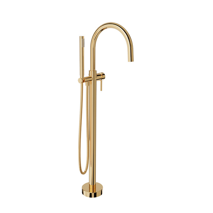 Baril Zip Floor-Mounted Tub Filler with Hand Shower