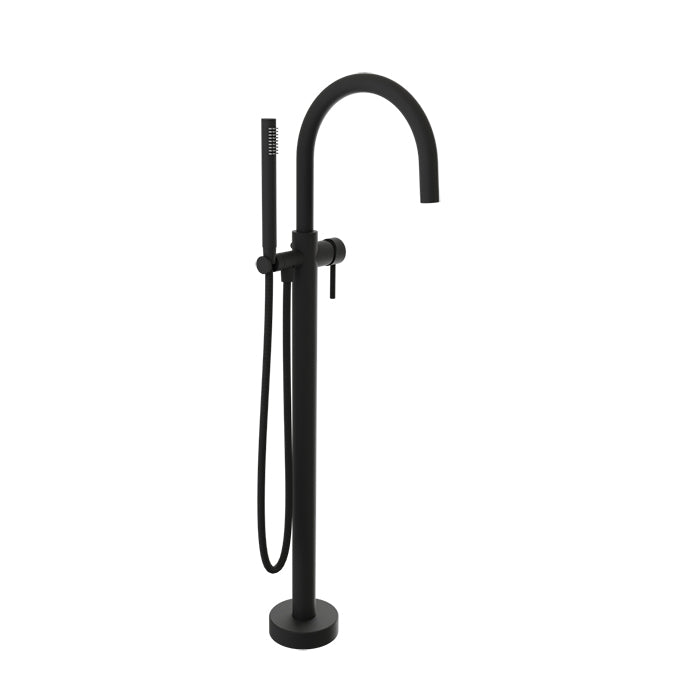 Baril Zip Floor-Mounted Tub Filler with Hand Shower