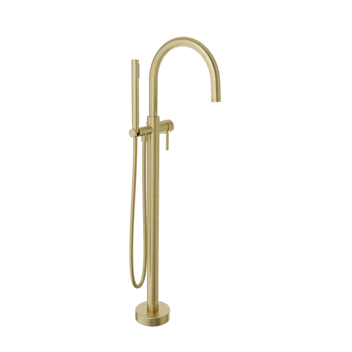 Baril Zip Floor-Mounted Tub Filler with Hand Shower