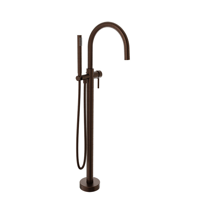 Baril Zip Floor-Mounted Tub Filler with Hand Shower