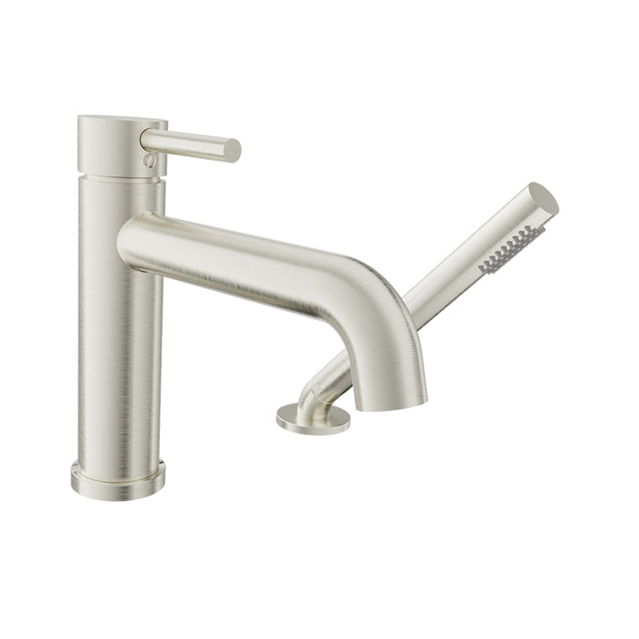 Baril Zip 2-Piece Deck Mount Tub Filler with Hand Shower