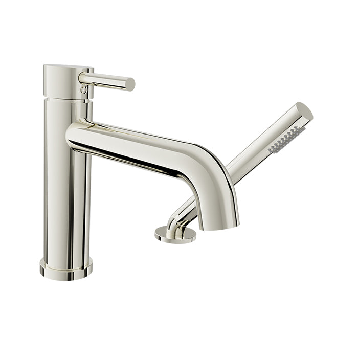Baril Zip 2-Piece Deck Mount Tub Filler with Hand Shower
