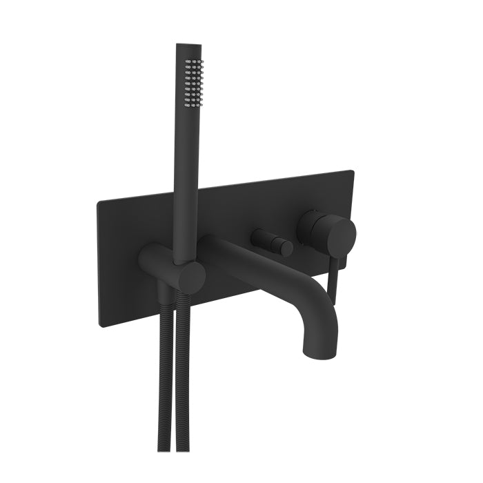 Baril Zip Wall Mounted Tub Faucet with Hand Shower