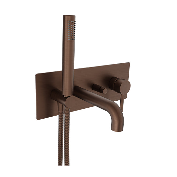 Baril Zip Pressure Balanced Wall Mounted Tub Faucet with Hand Shower
