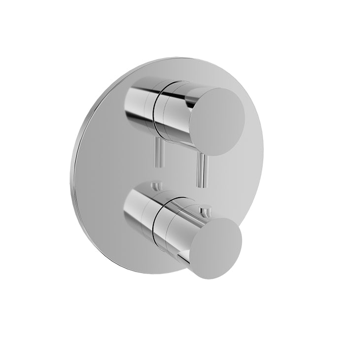 chrome thermostatic shower valve