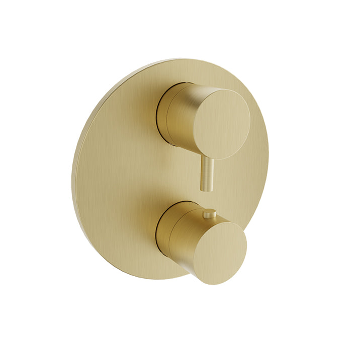 Baril Zip Complete Thermostatic Pressure Balanced Shower Control Valve with 2-Way Diverter - Non-Shared Ports