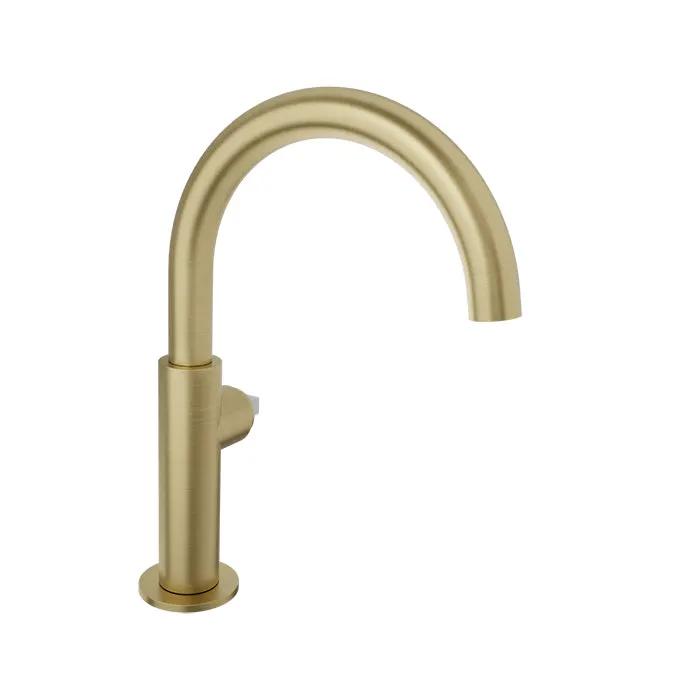 Baril Air Single-Hole Lavatory Faucet - Drain Not Included (Without Handle) by Baril