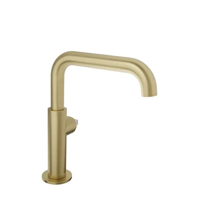 Baril Air Single-Hole Lavatory Faucet - Drain Not Included (Without Handle) by Baril