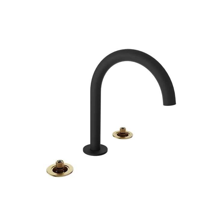 Baril Air 8 inch C/C Lavatory Faucet - Drain Included (Without Handle) by Baril