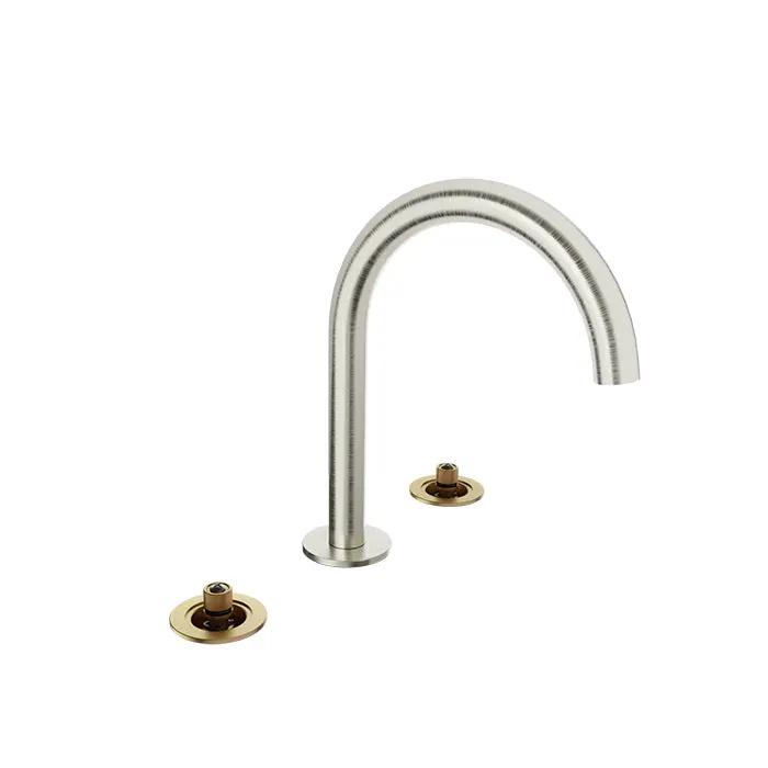 Baril Air 8 inch C/C Lavatory Faucet - Drain Included (Without Handle) by Baril