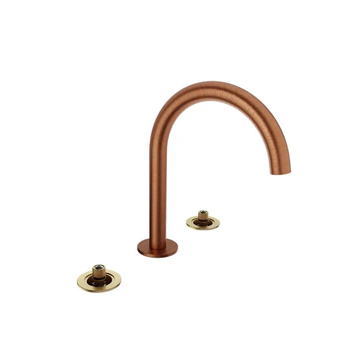 Baril Air 8 inch C/C Lavatory Faucet - Drain Included (Without Handle) by Baril