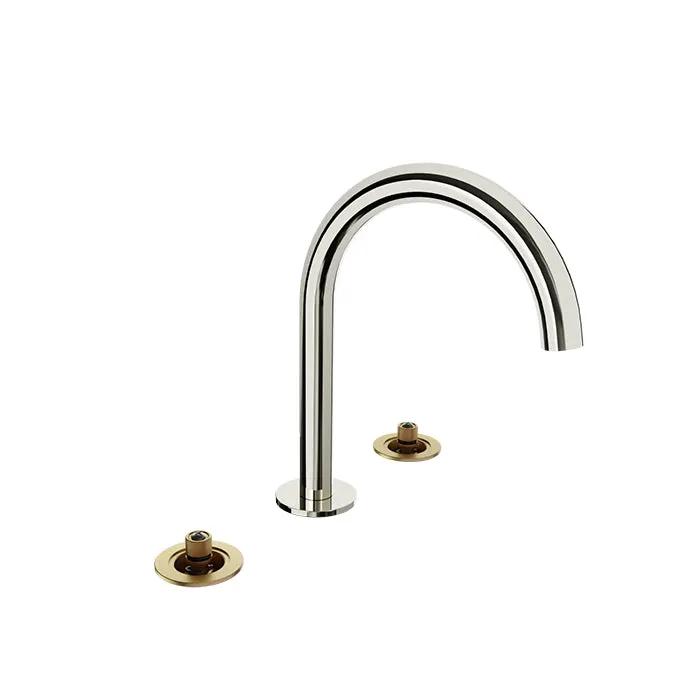 Baril Air 8 inch C/C Lavatory Faucet - Drain Included (Without Handle) by Baril