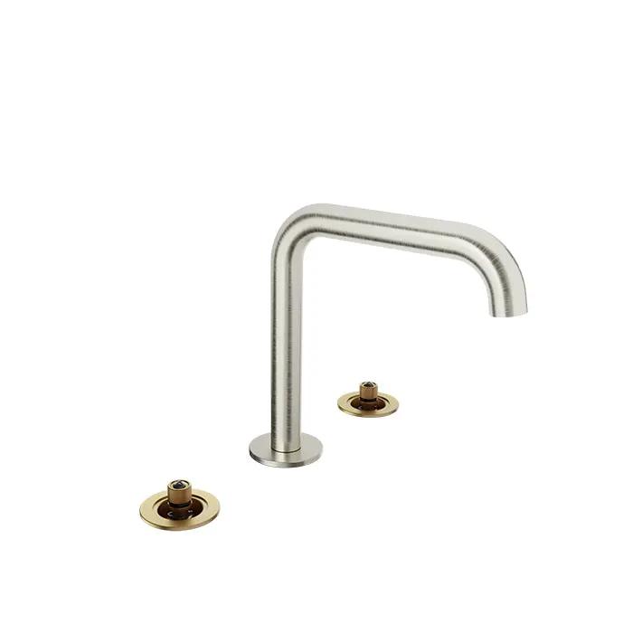 Baril Air 8 inch C/C Lavatory Faucet - Drain Included (Without Handle) by Baril