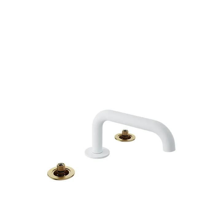 Baril Air 8 inch C/C Lavatory Faucet - Drain Included (Without Handle) by Baril