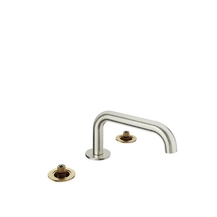 Baril Air 8 inch C/C Lavatory Faucet - Drain Included (Without Handle) by Baril