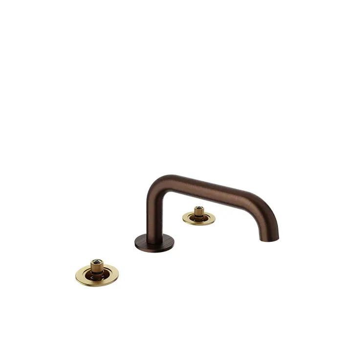 Baril Air 8 inch C/C Lavatory Faucet - Drain Included (Without Handle) by Baril