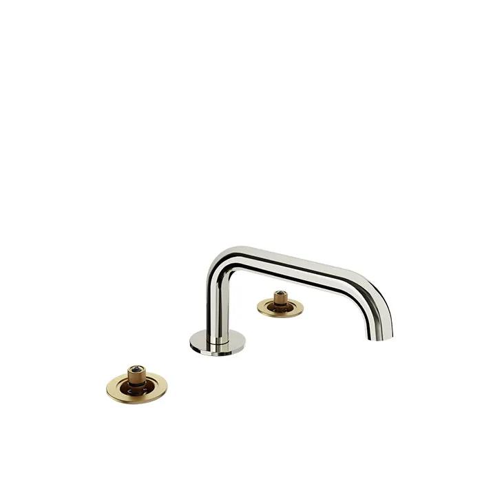 Baril Air 8 inch C/C Lavatory Faucet - Drain Included (Without Handle) by Baril