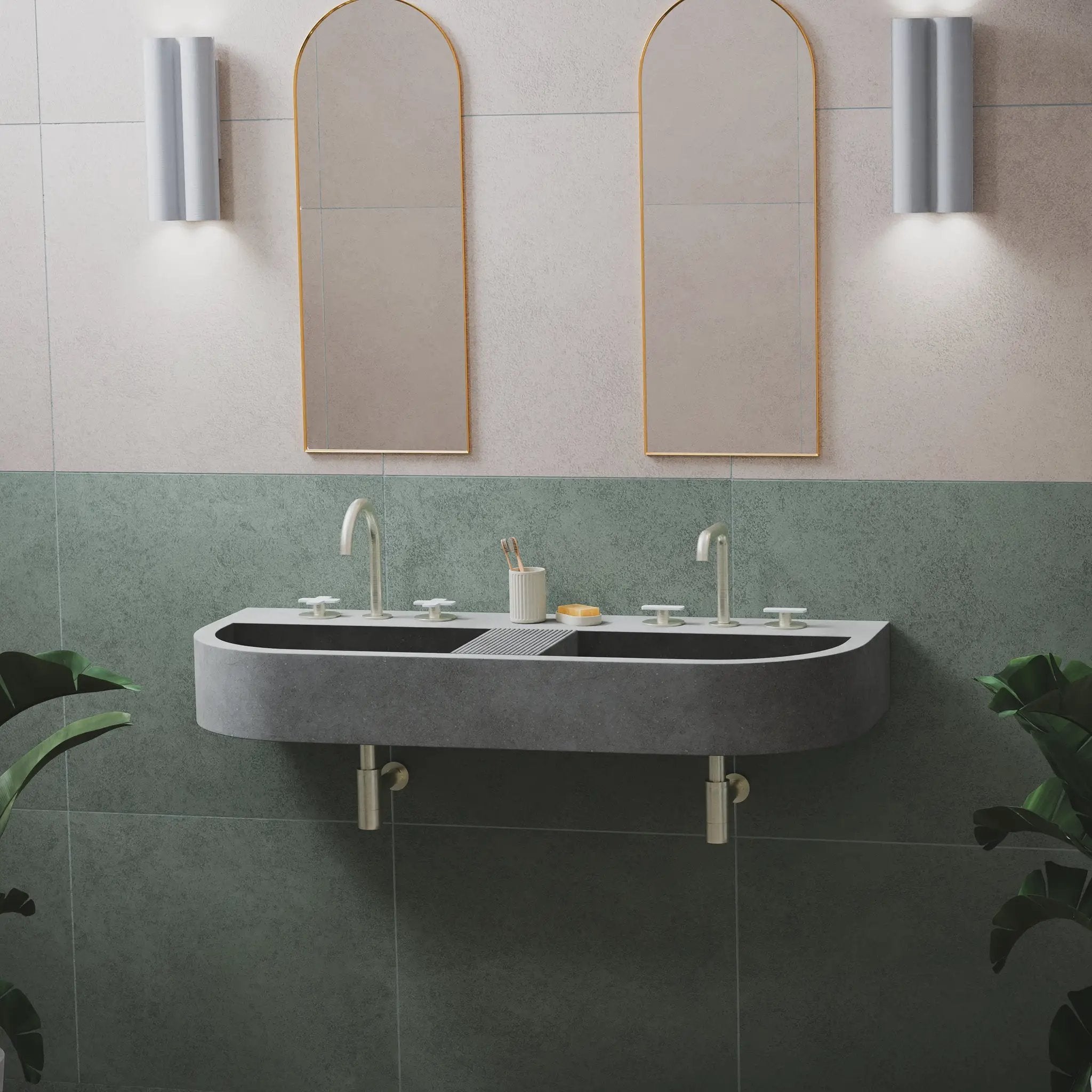 brushed nickel faucet