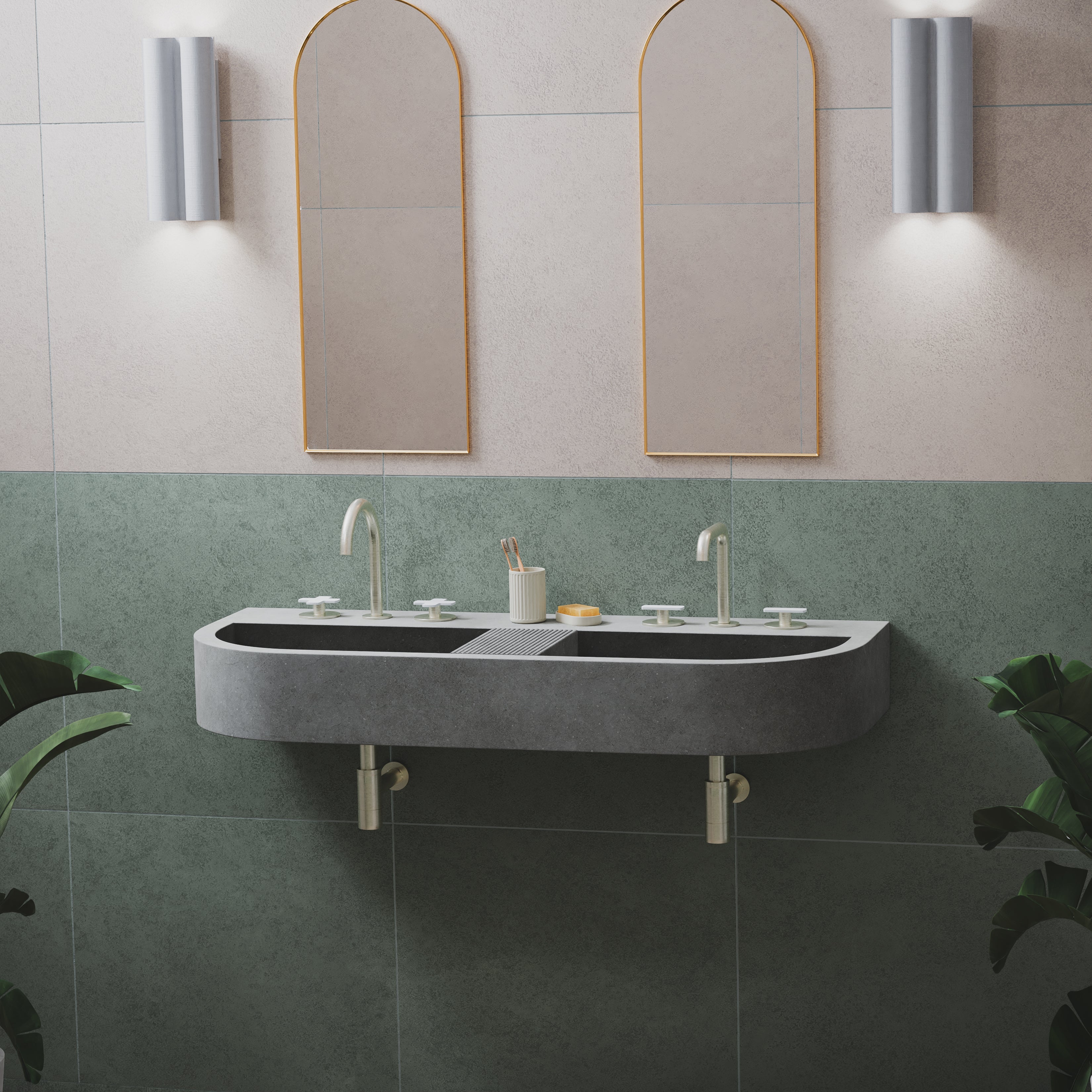 brushed nickel faucet