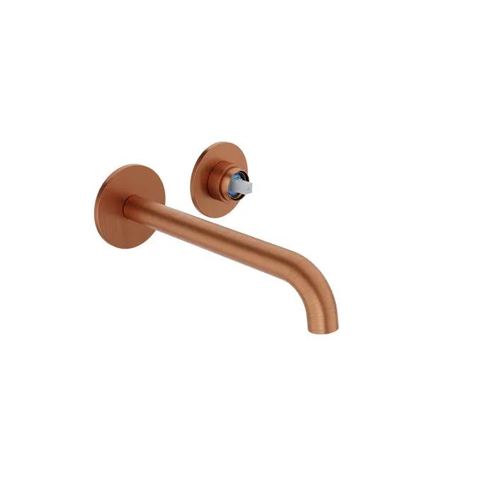 Baril Air Single Lever Wall Mounted Lavatory Faucet - Drain Not Included (Without Handle) by Baril