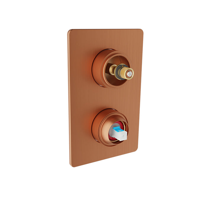 Baril Air Pressure Balanced Shower Control Valve with 3-Way Diverter without Handle - Non-Shared Port