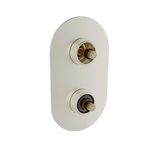 Baril Air Thermostatic Pressure Balanced Shower Valve with 3-Way Diverter without Handle - Non-Shared Port