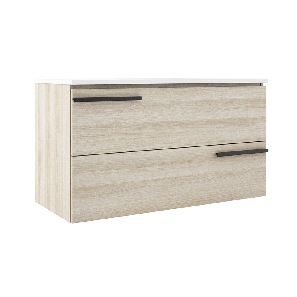 ICO Bath Calma Accent 36" Two Drawer Wall-Mounted Vanity