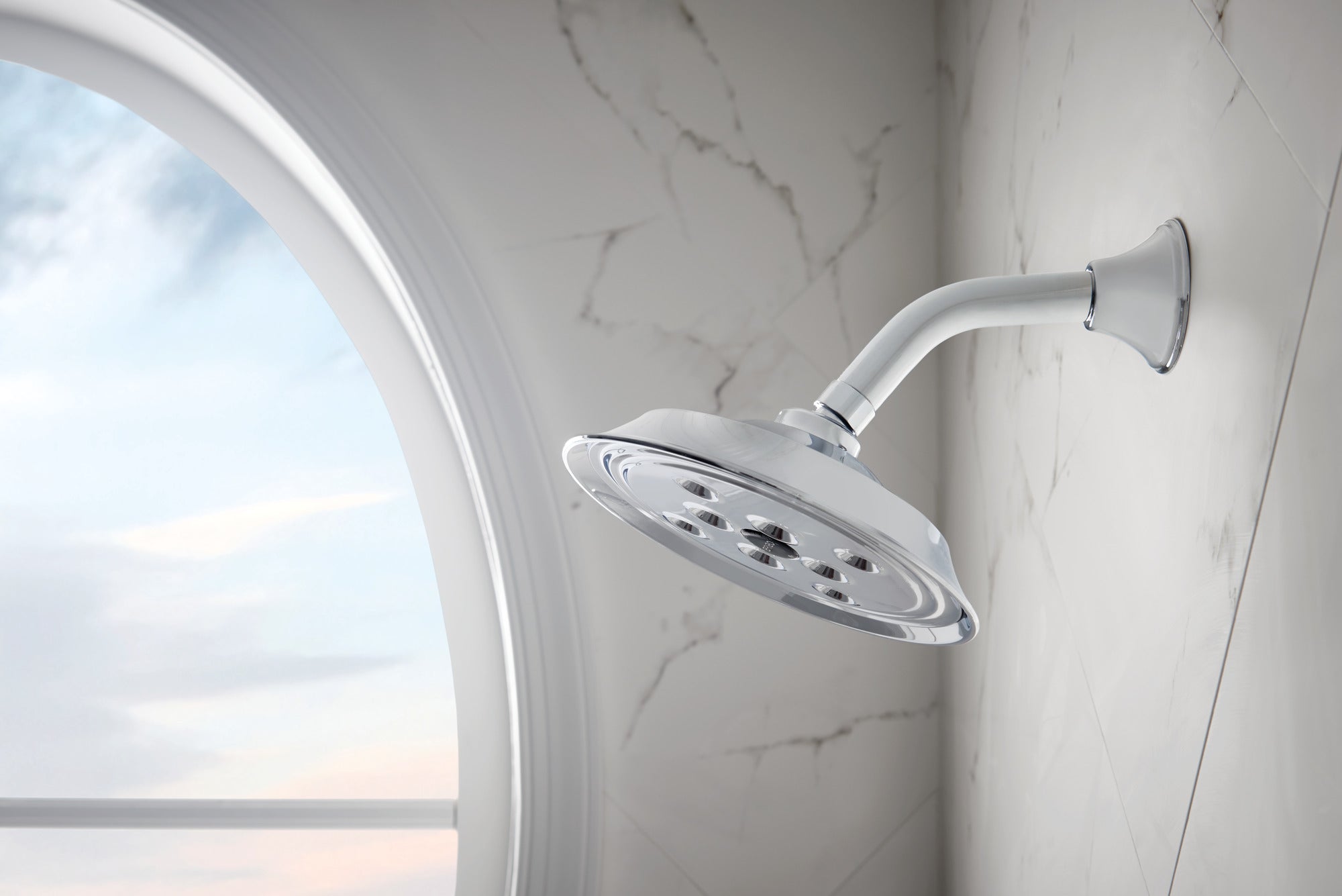 chrome showerhead